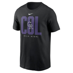 Colorado Rockies Nike Scoreboard T-Shirt - Black T-shirts