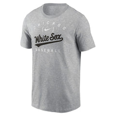 Chicago White Sox Nike Home Team Athletic Arch T-Shirt - Heather Gray T-shirts