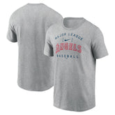 Los Angeles Angels Nike Home Team Athletic Arch T-Shirt - Heather Gray T-shirts