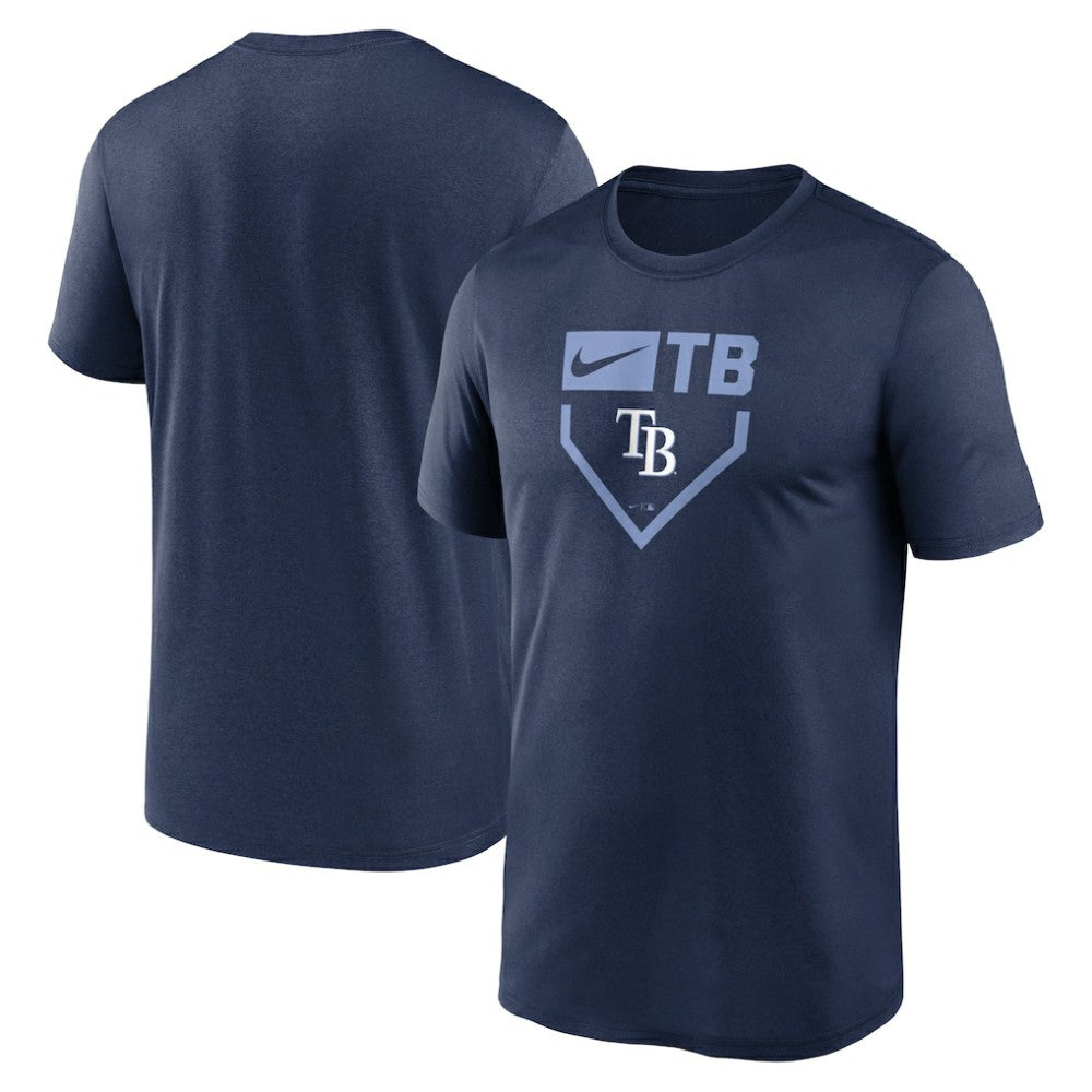 Tampa Bay Rays Nike Home Plate Icon Legend Performance T-Shirt - Navy T-shirts