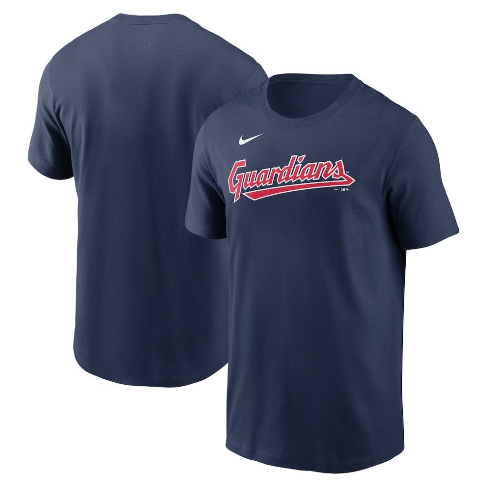 Cleveland Guardians Nike Fuse Wordmark T-Shirt - Navy T-shirts