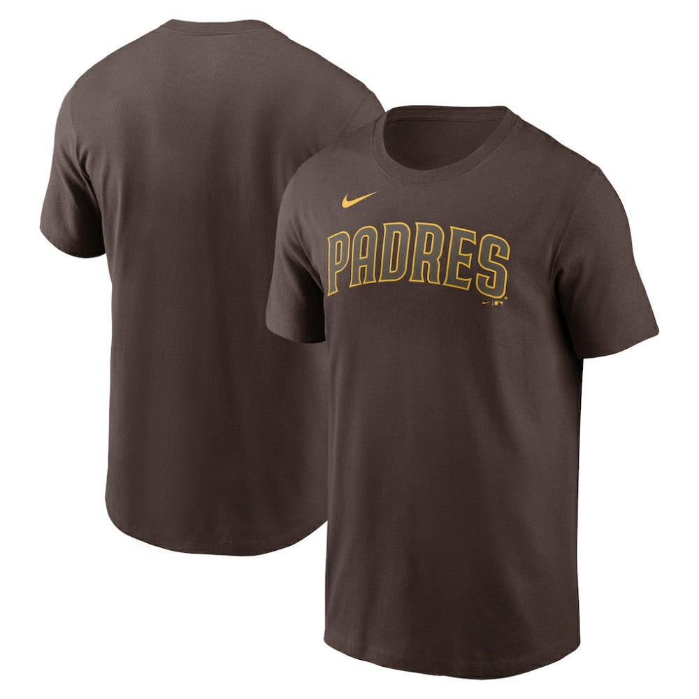 San Diego Padres Nike Fuse Wordmark T-Shirt - Brown T-shirts