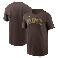 San Diego Padres Nike Fuse Wordmark T-Shirt - Brown T-shirts