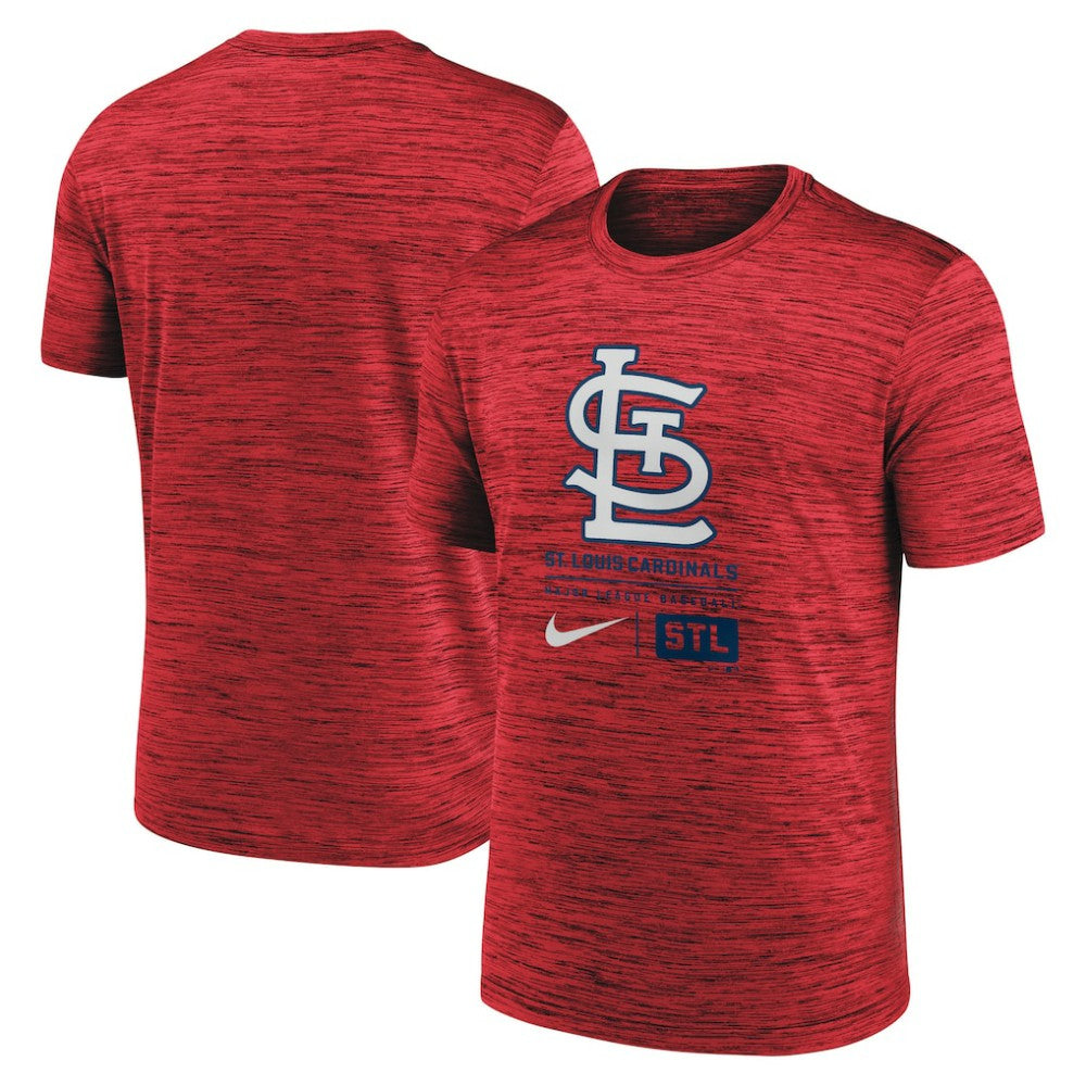 St. Louis Cardinals Nike Large Logo Velocity T-Shirt - Red T-shirts