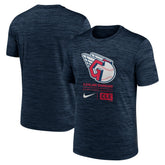 Cleveland Guardians Nike Large Logo Velocity T-Shirt - Navy T-shirts