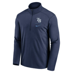 Tampa Bay Rays Nike Franchise Logo Pacer Performance Half-Zip Top - Navy Tops