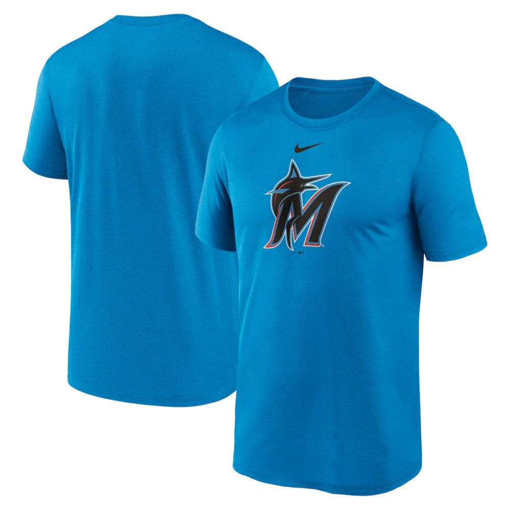 Miami Marlins Nike Legend Fuse Large Logo Dri-FIT T-Shirt - Blue T-shirts