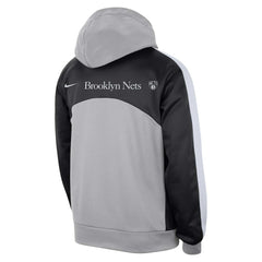 Brooklyn Nets Authentic Starting Five Force Performance Pullover Hoodie Silver/Black