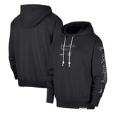 Brooklyn Nets Authentic Performance Pullover Hoodie Black