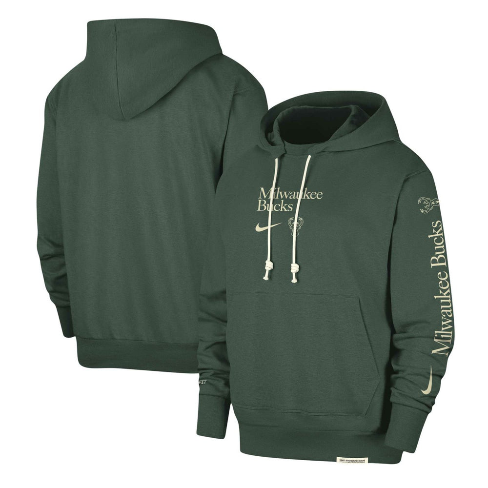 Milwaukee Bucks Authentic Performance Pullover Hoodie Hunter Green