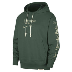 Milwaukee Bucks Authentic Performance Pullover Hoodie Hunter Green
