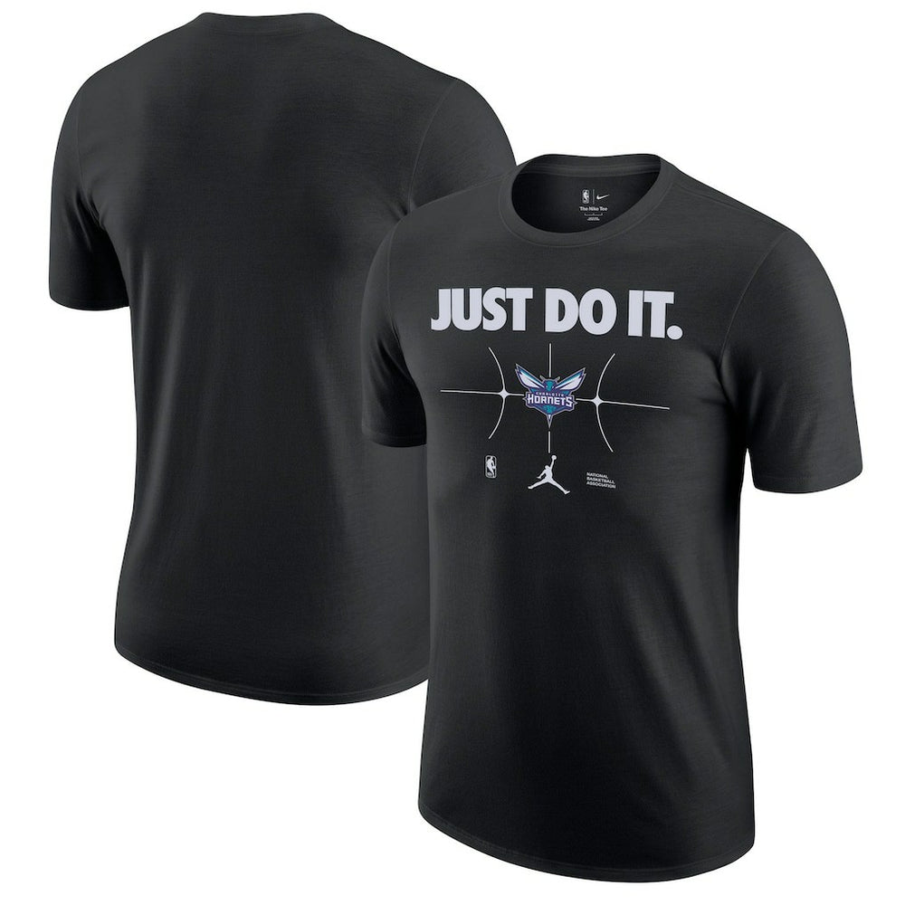 Charlotte Hornets Just Do It T-Shirt Black