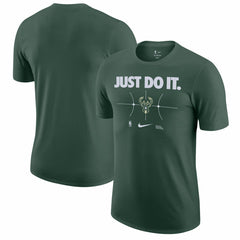 Milwaukee Bucks Just Do It T-Shirt Hunter Green