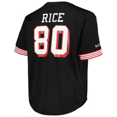 Jerry Rice San Francisco 49ers Big & Tall Mesh Player Name & Number Top Black