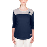 Dallas Cowboys New Era Women's 3/4 Sleeve T-Shirt Navy