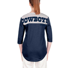 Dallas Cowboys New Era Women's 3/4 Sleeve T-Shirt Navy