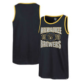Milwaukee Brewers '47 Upload Franklin Tank Top - Navy Tanks