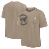 Chicago Cubs Nike Statement Max90 Pocket T-Shirt - Khaki T-shirts