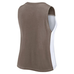 San Diego Padres Fanatics Women's Color-Block Tank Top - Brown/White Tanks