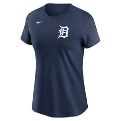 Detroit Tigers Nike Women's Wordmark T-Shirt - Navy T-shirts