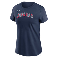 Los Angeles Angels Nike Women's Wordmark T-Shirt - Navy T-shirts