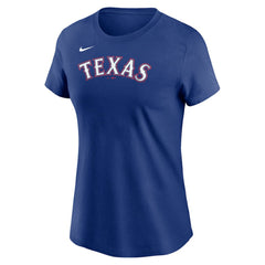 Texas Rangers Nike Women's Wordmark T-Shirt - Royal T-shirts