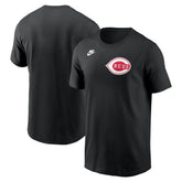 Cincinnati Reds Nike Cooperstown Collection Wordmark T-Shirt - Black T-shirts