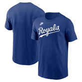 Kansas City Royals Nike Cooperstown Collection Wordmark T-Shirt - Royal T-shirts