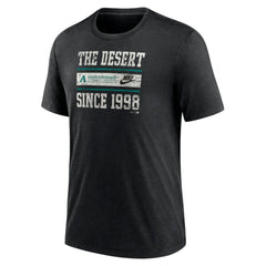 Arizona Diamondbacks Nike Cooperstown Collection Local Stack Tri-Blend T-Shirt - Heather Black T-shirts