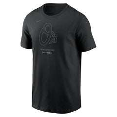 Baltimore Orioles Nike City Connect Large Logo T-Shirt - Black T-shirts