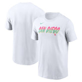 San Diego Padres Nike City Connect Wordmark T-Shirt - White T-shirts