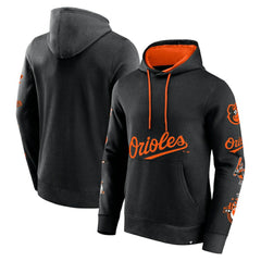 Baltimore Orioles Fanatics Wild Winner Pullover Hoodie - Black Hoodies