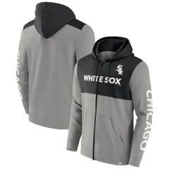 Chicago White Sox Fanatics Ace Hoodie Full-Zip Sweatshirt - Gray/Black Hoodies