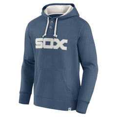 Fanatics Chicago White Sox Navy Plan for Adversity Henley Fleece Pullover Hoodie Hoodies