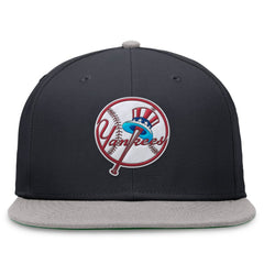 New York Yankees Nike Rewind Cooperstown True Performance Fitted Hat - Navy/Gray Hats