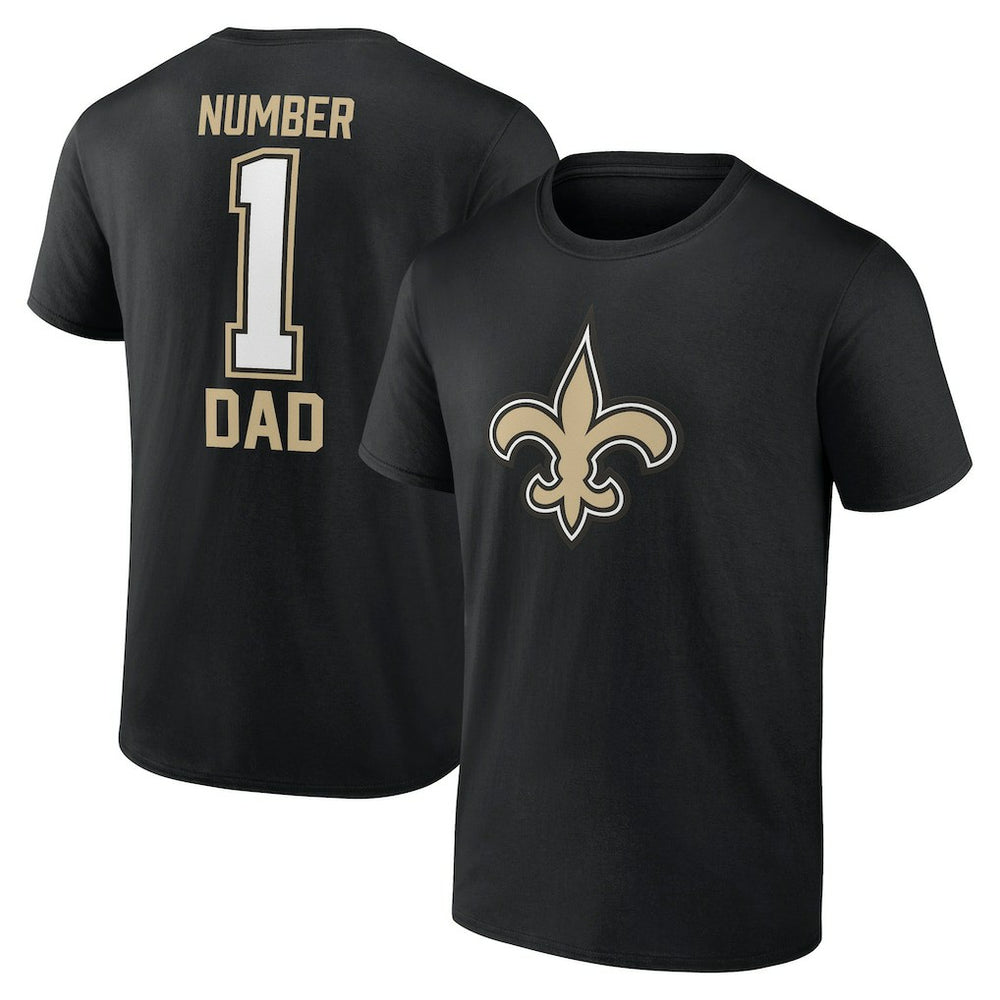 New Orleans Saints Father's Day T-Shirt Black