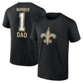 New Orleans Saints Father's Day T-Shirt Black