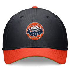 Houston Astros Nike Cooperstown Collection Rewind Swooshflex Performance Hat - Navy/Orange Hats