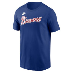 Hank Aaron Atlanta Braves Nike Cooperstown Collection Fuse Name & Number T-Shirt - Royal T-shirts