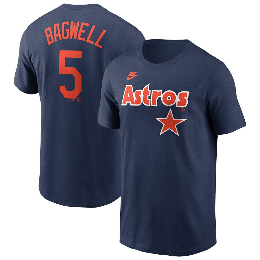 Jeff Bagwell Houston Astros Nike Cooperstown Collection Fuse Name & Number T-Shirt - Navy T-shirts