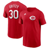 Ken Griffey Jr. Cincinnati Reds Nike Fuse Name & Number T-Shirt - Red T-shirts