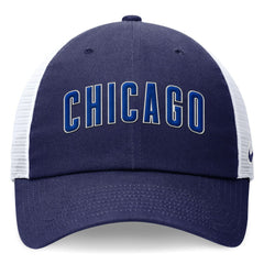 Chicago Cubs Nike Wordmark Adjustable Trucker Hat - Royal Hats