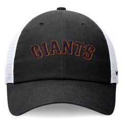 San Francisco Giants Nike Wordmark Adjustable Trucker Hat - Black Hats