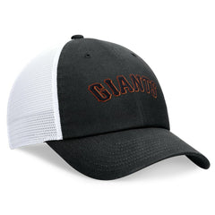 San Francisco Giants Nike Wordmark Adjustable Trucker Hat - Black Hats