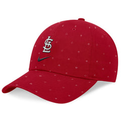 St. Louis Cardinals Nike Primetime Print Club Adjustable Hat - Red Hats