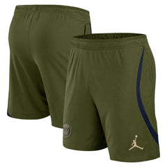 Paris Saint-Germain Jordan Brand Youth 2023/24 Fourth Strike Shorts Olive