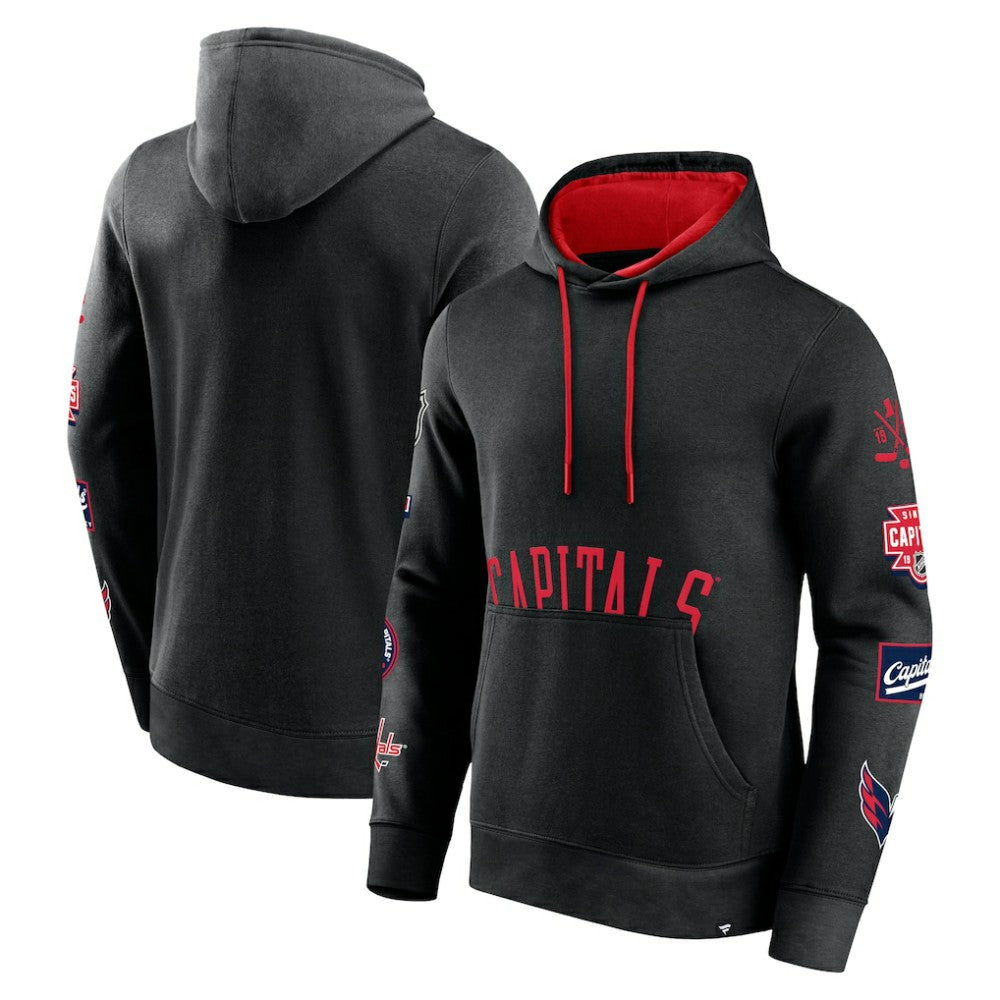 NHL Washington Capitals Fanatics Wild Winner Pullover Hoodie - Black