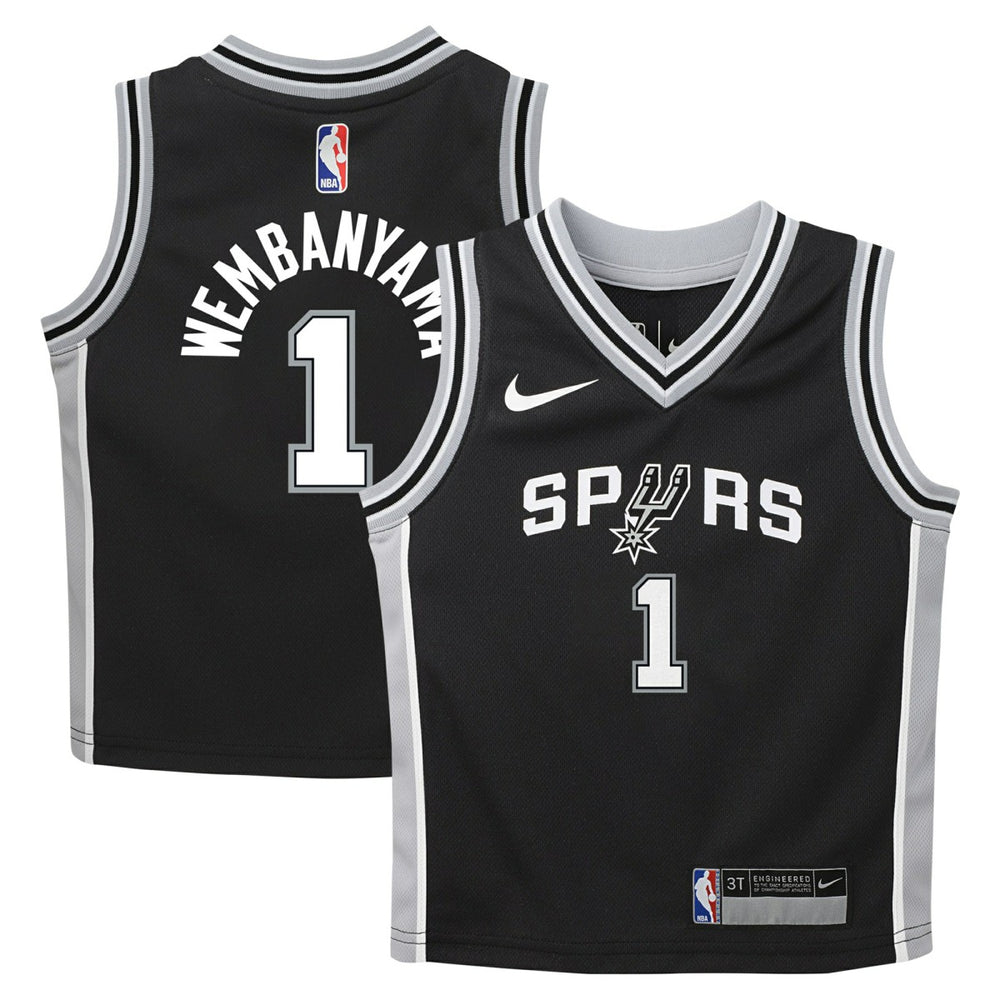 NBA Victor Wembanyama San Antonio Spurs Preschool Swingman Player Jersey - Icon Edition - Black