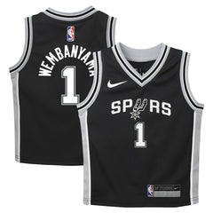 NBA Victor Wembanyama San Antonio Spurs Preschool Swingman Player Jersey - Icon Edition - Black