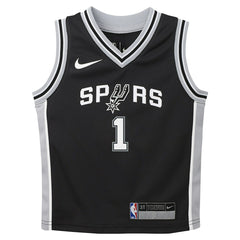NBA Victor Wembanyama San Antonio Spurs Preschool Swingman Player Jersey - Icon Edition - Black